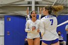 VB vs WSU  Wheaton Women's Volleyball vs Worcester State University. - Photo by Keith Nordstrom : Wheaton, Volleyball